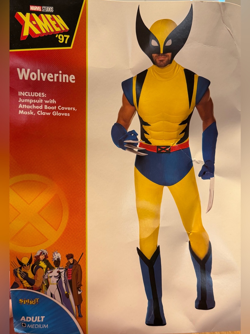 X-men 97 Mens Wolverine Costume Spirit Halloween Medium Comic Superhero Cosplay